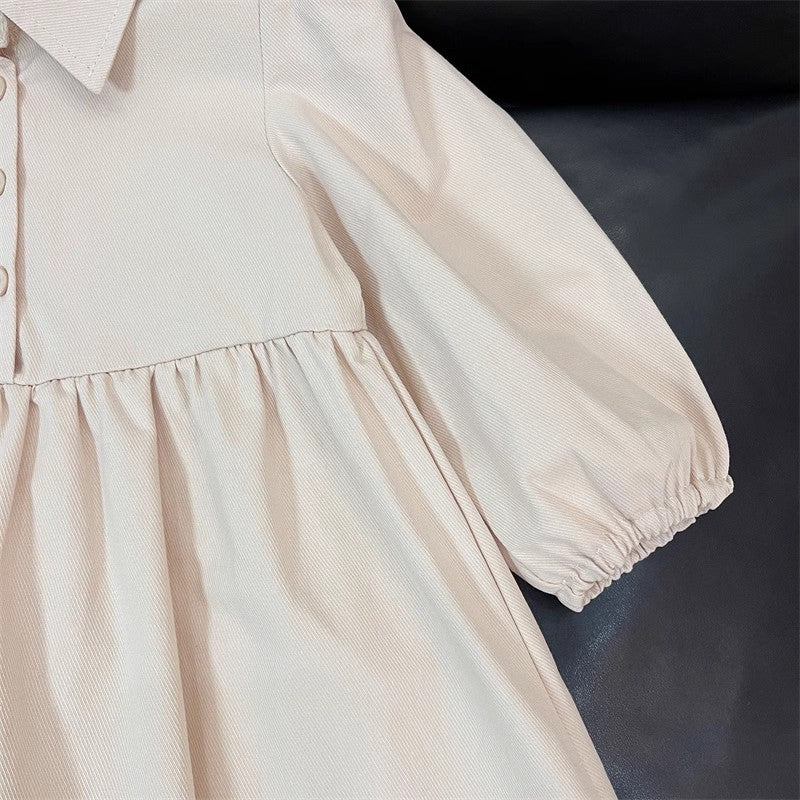 Vestido Infantil + Chaleco Jeans