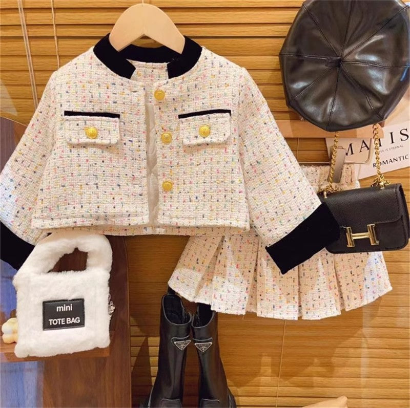 Conjunto Infantil Boutique Tweed Mujer