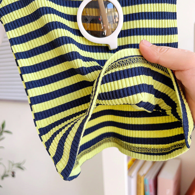 Conjunto Infantil Rayas Verdes