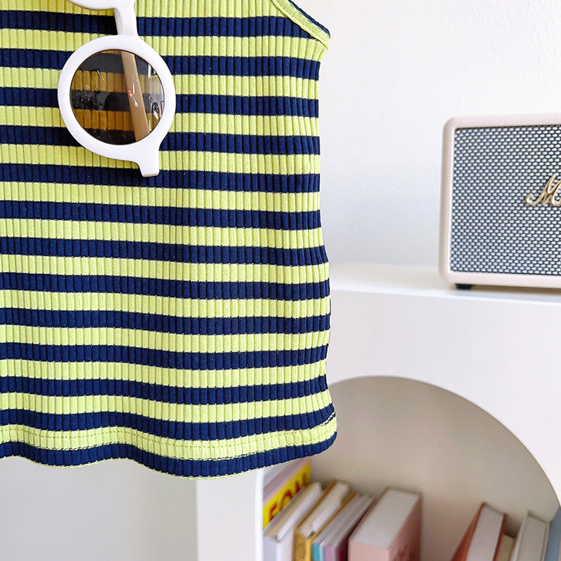 Conjunto Infantil Rayas Verdes