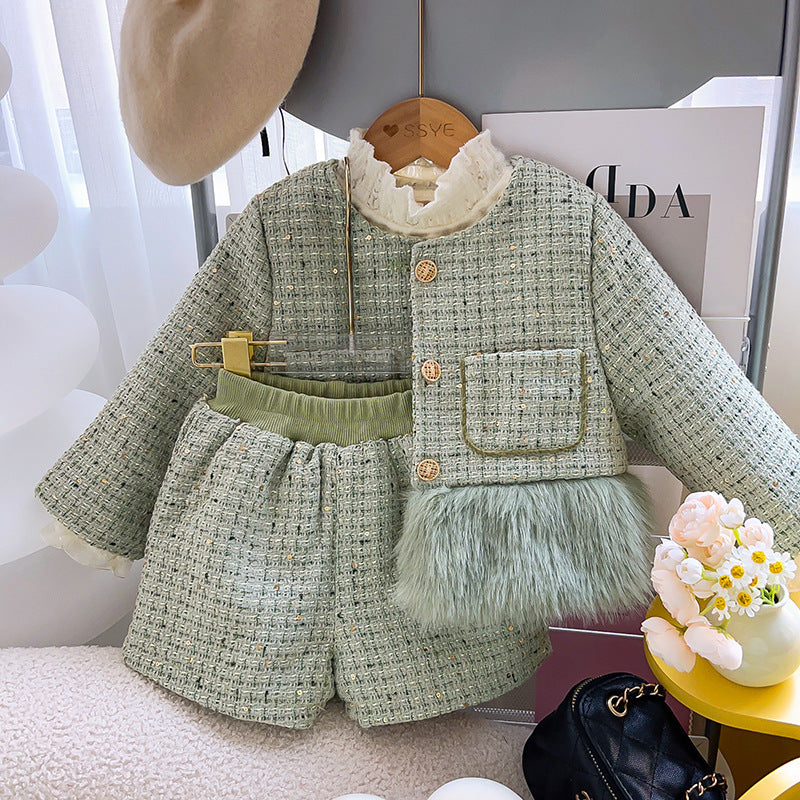 Conjunto Infantil Tweed Pelinhos