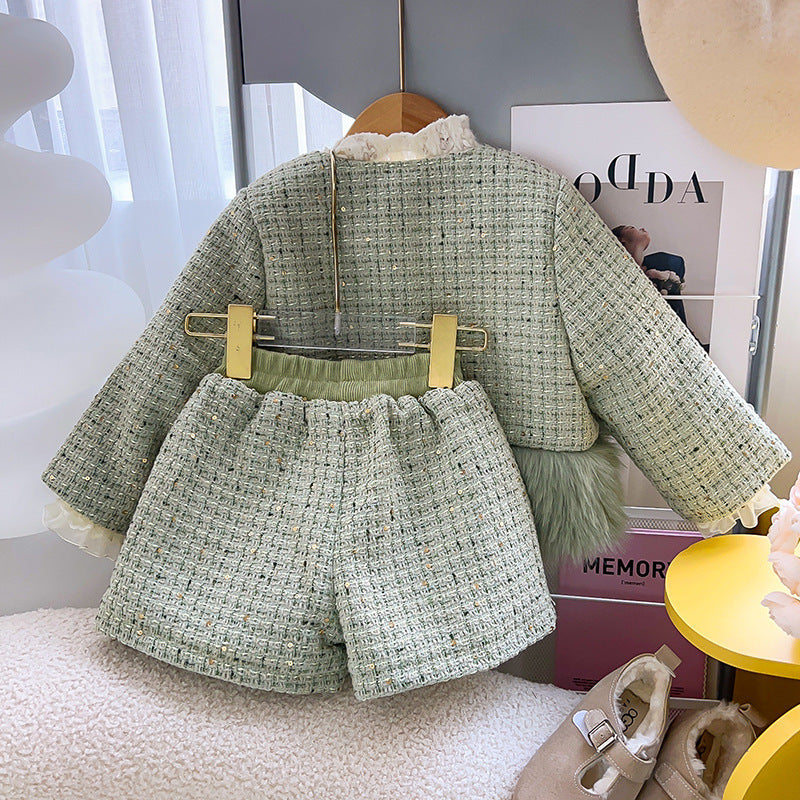 Conjunto Infantil Tweed Pelinhos