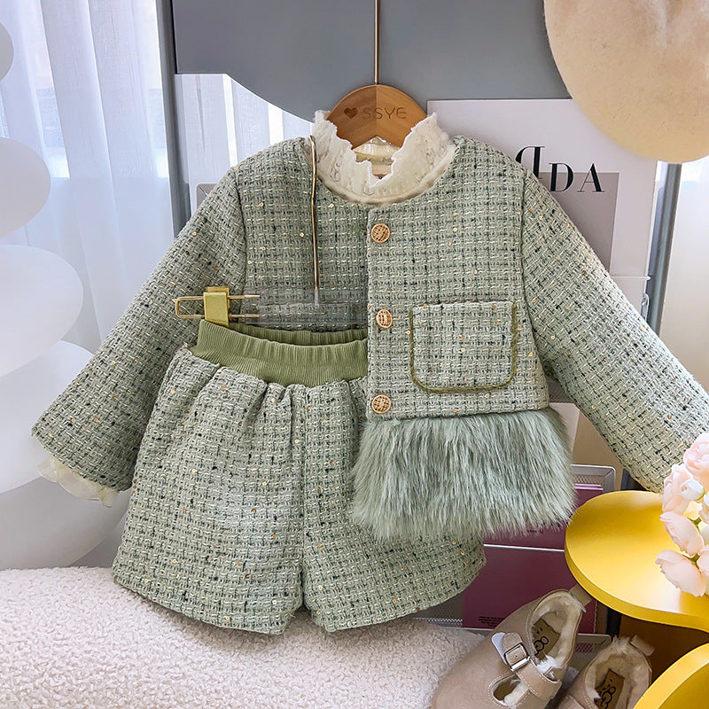 Conjunto Infantil Tweed Pelinhos