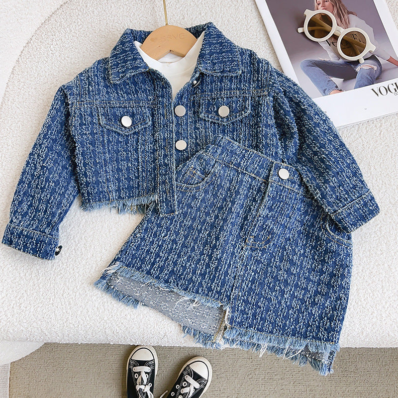 Conjunto de Jeans Deshilachados Infantil