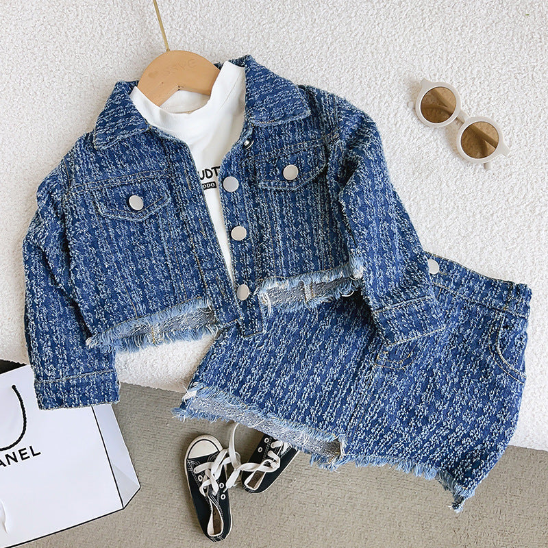 Conjunto de Jeans Deshilachados Infantil