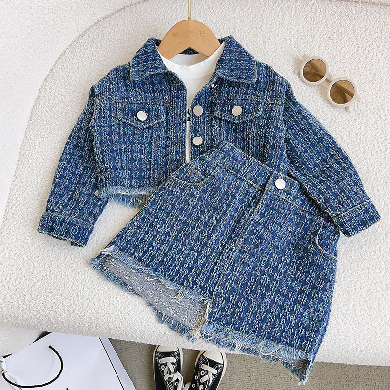 Conjunto de Jeans Deshilachados Infantil