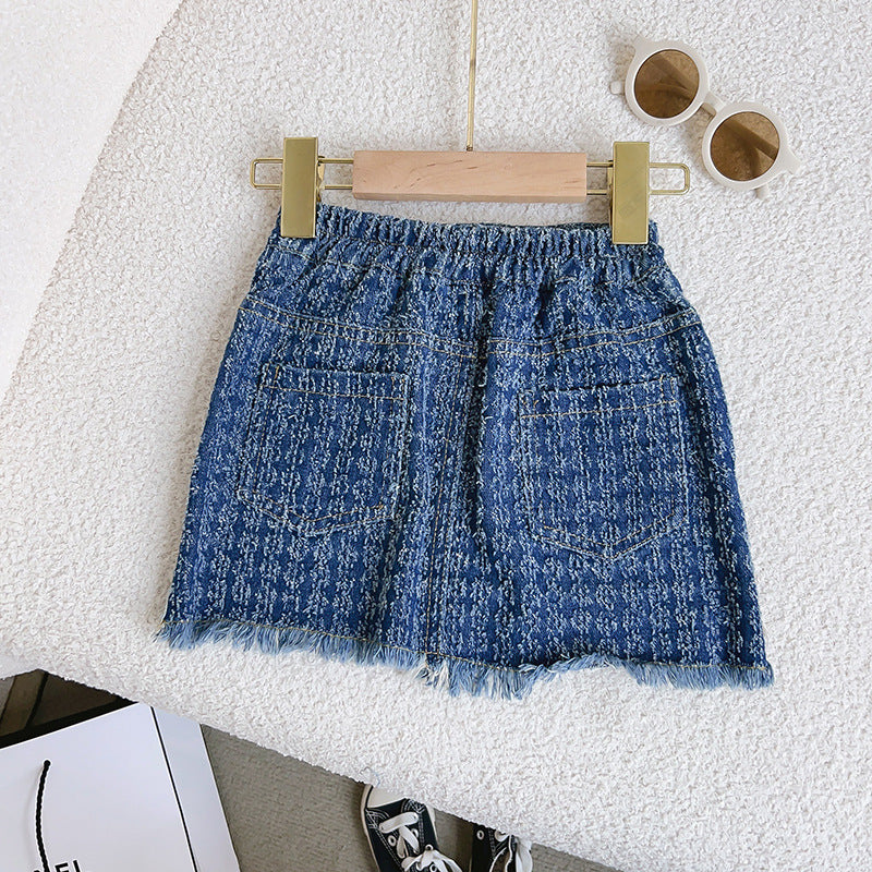 Conjunto de Jeans Deshilachados Infantil