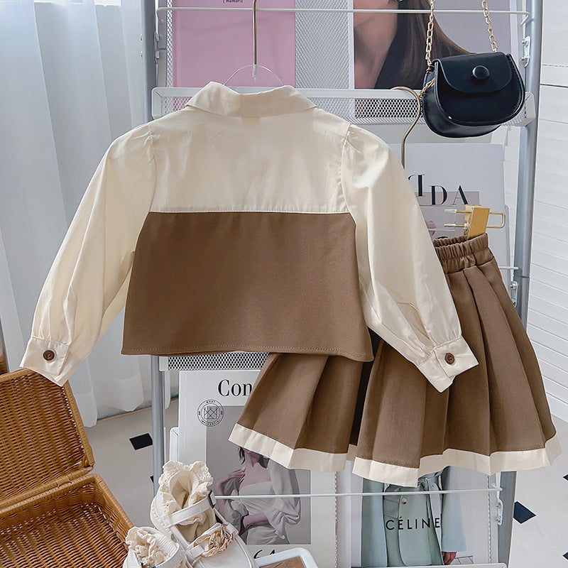 Conjunto Infantil Golinha y Falda Plisada