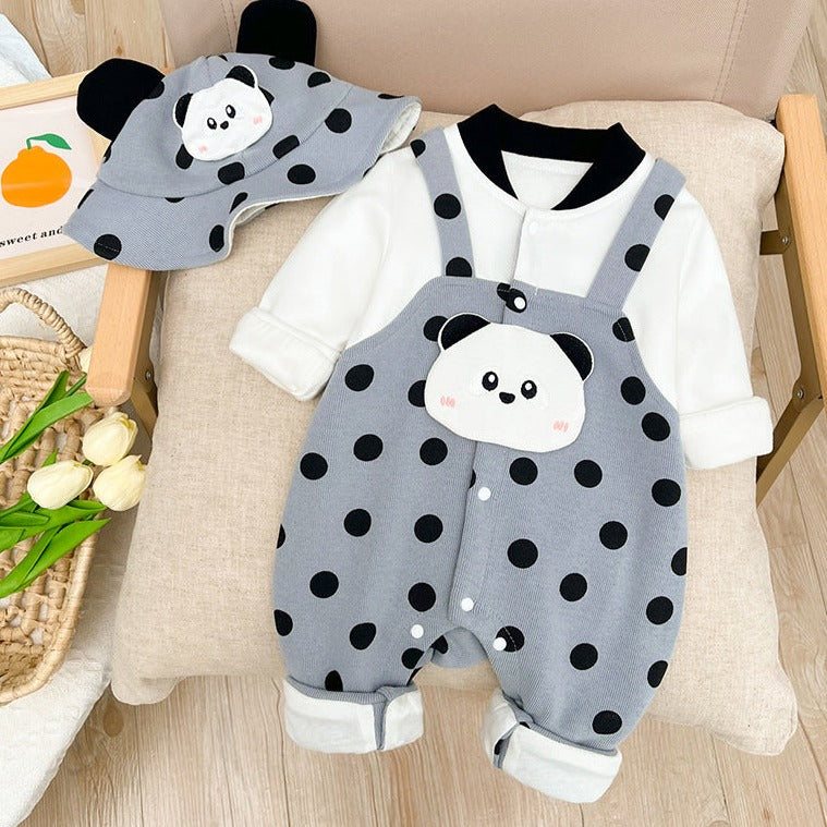 Mono con gorro Pandinha infantil