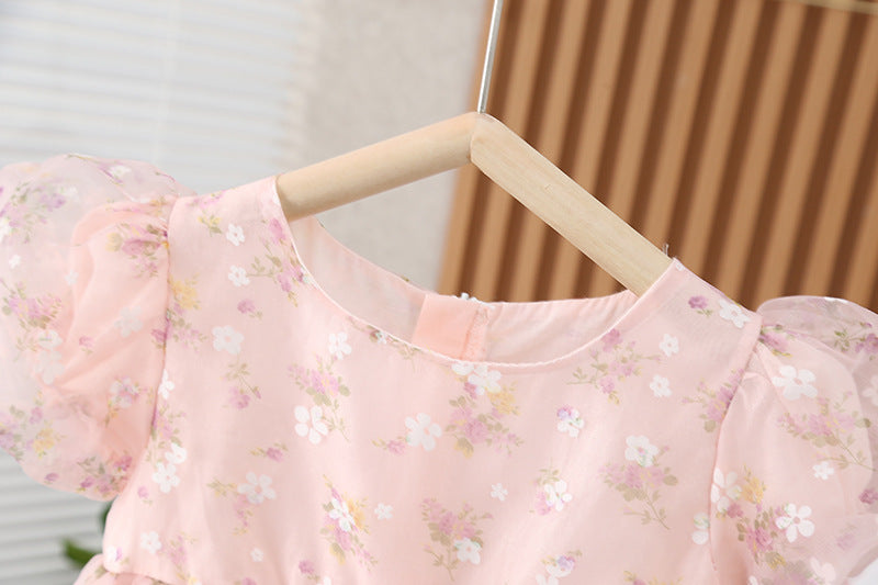 Vestido Infantil Florecitas