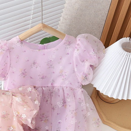 Vestido Infantil Florecitas