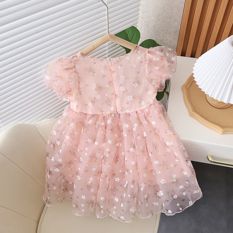 Vestido Infantil Florecitas