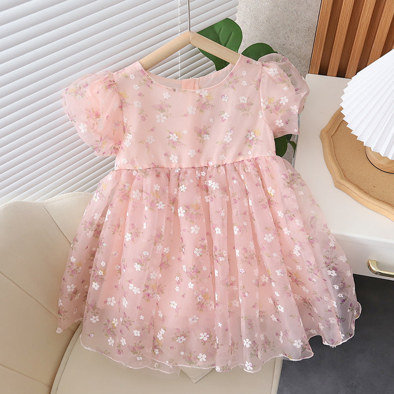 Vestido Infantil Florecitas