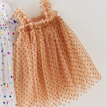 Vestido Poá Alcinha Infantil