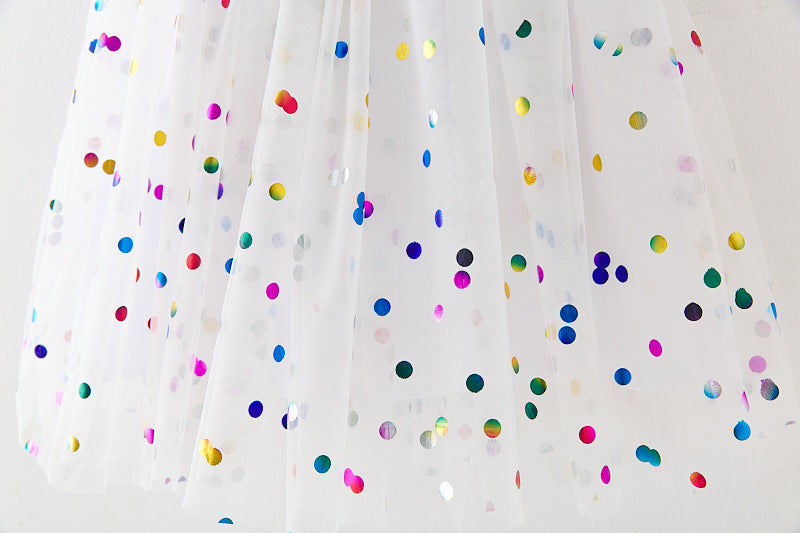 Vestido Poá Alcinha Infantil