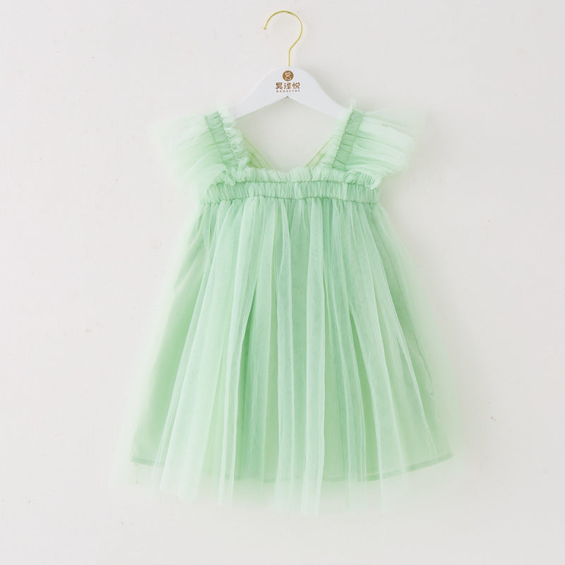 Vestido Infantil Asinha De Tul