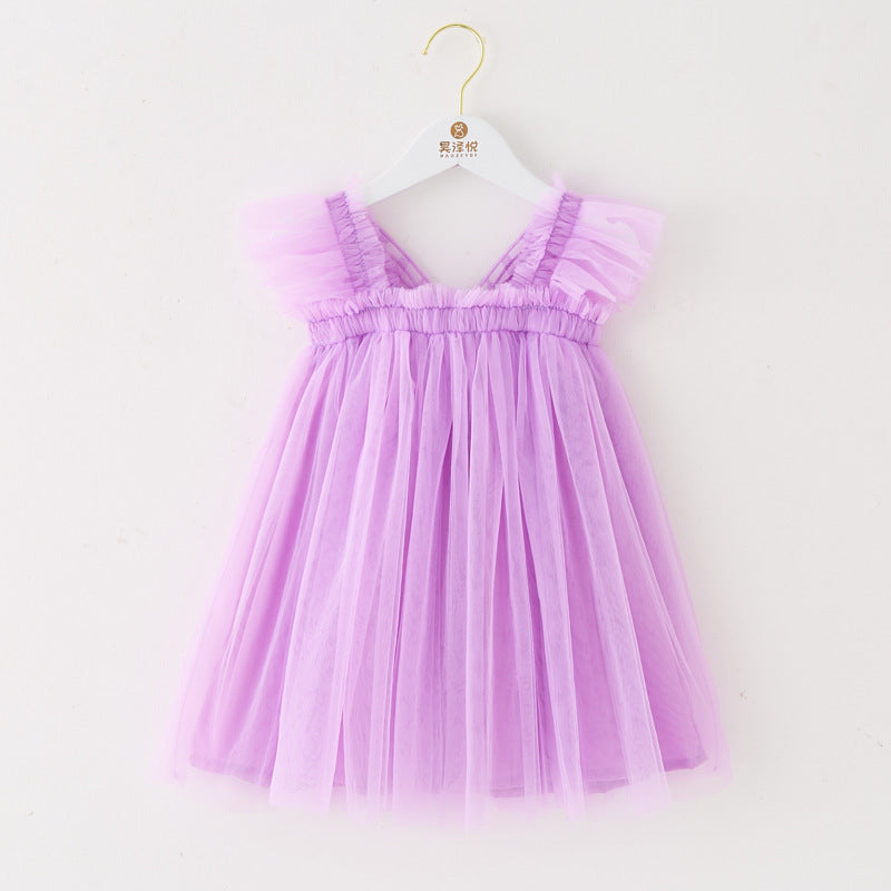 Vestido Infantil Asinha De Tul