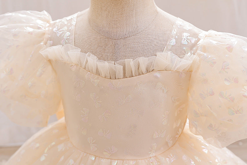 Vestido de fiesta con lazo para niños