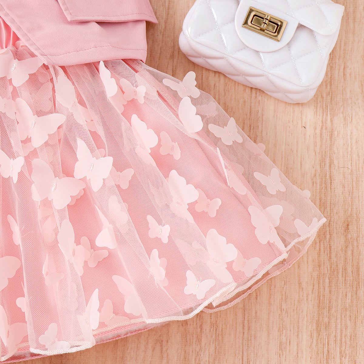 Conjunto Infantil Mujer Chaleco Mariposas