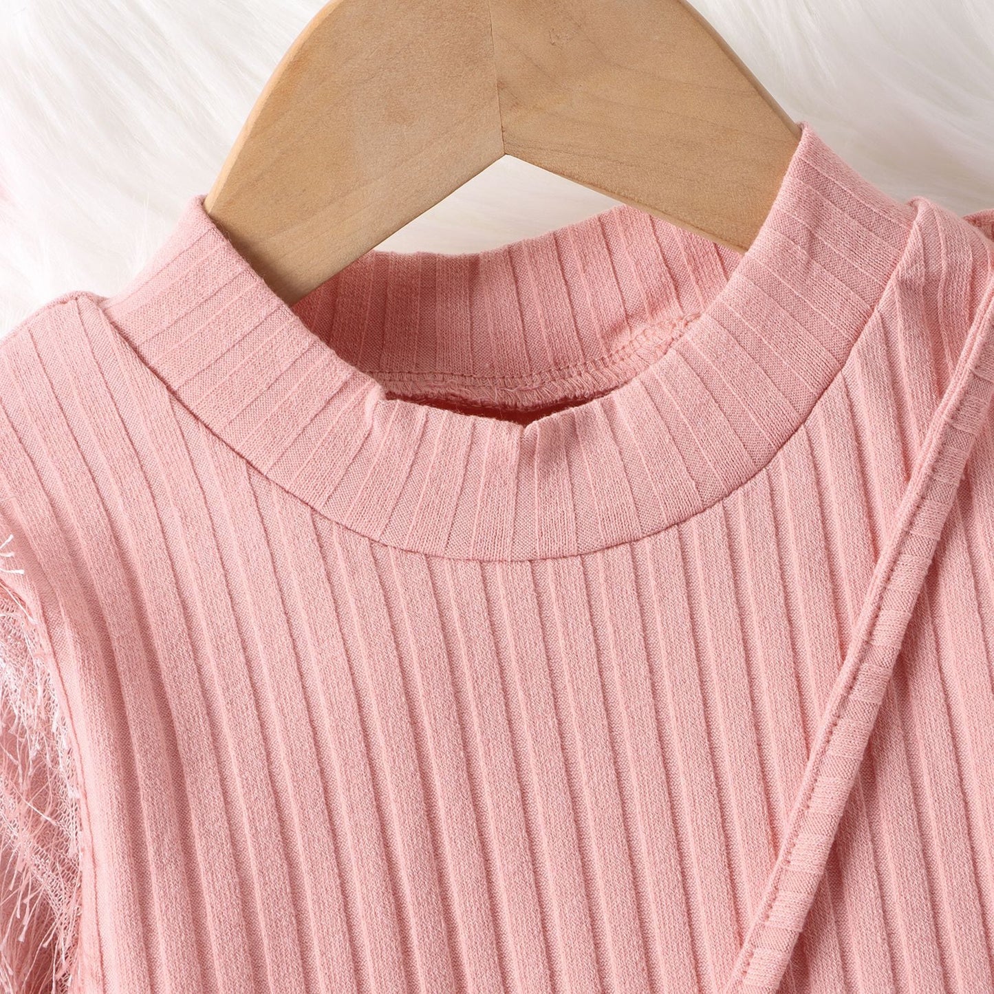 Vestido Infantil Pelinhos + Bolso Corazón