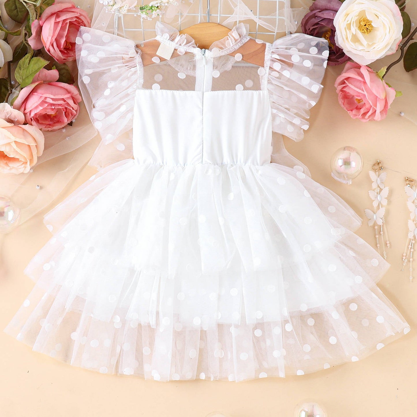 Vestido Infantil Poá Babadinhos y Tul