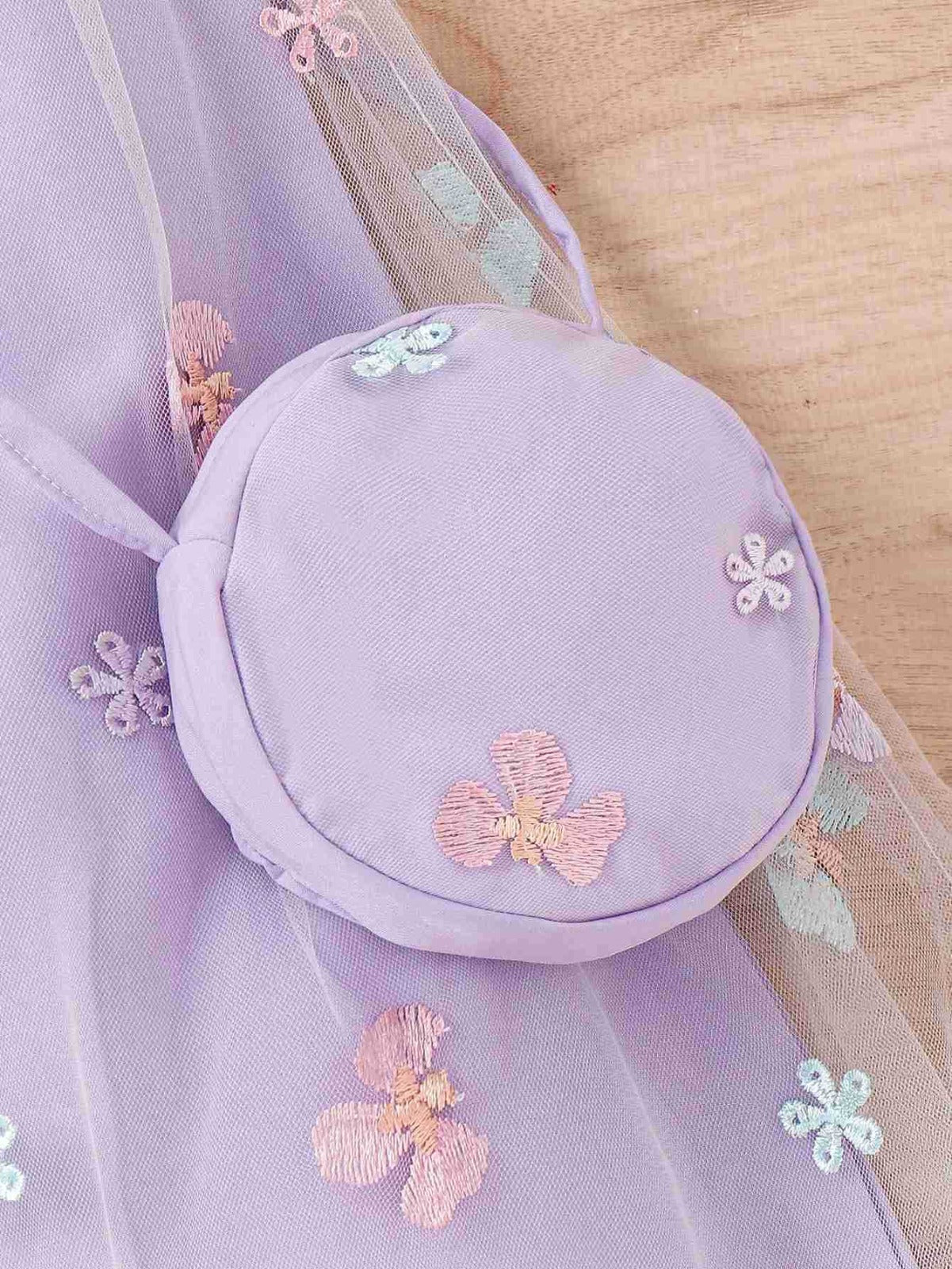 Vestido Infantil Florecitas + Bolsito