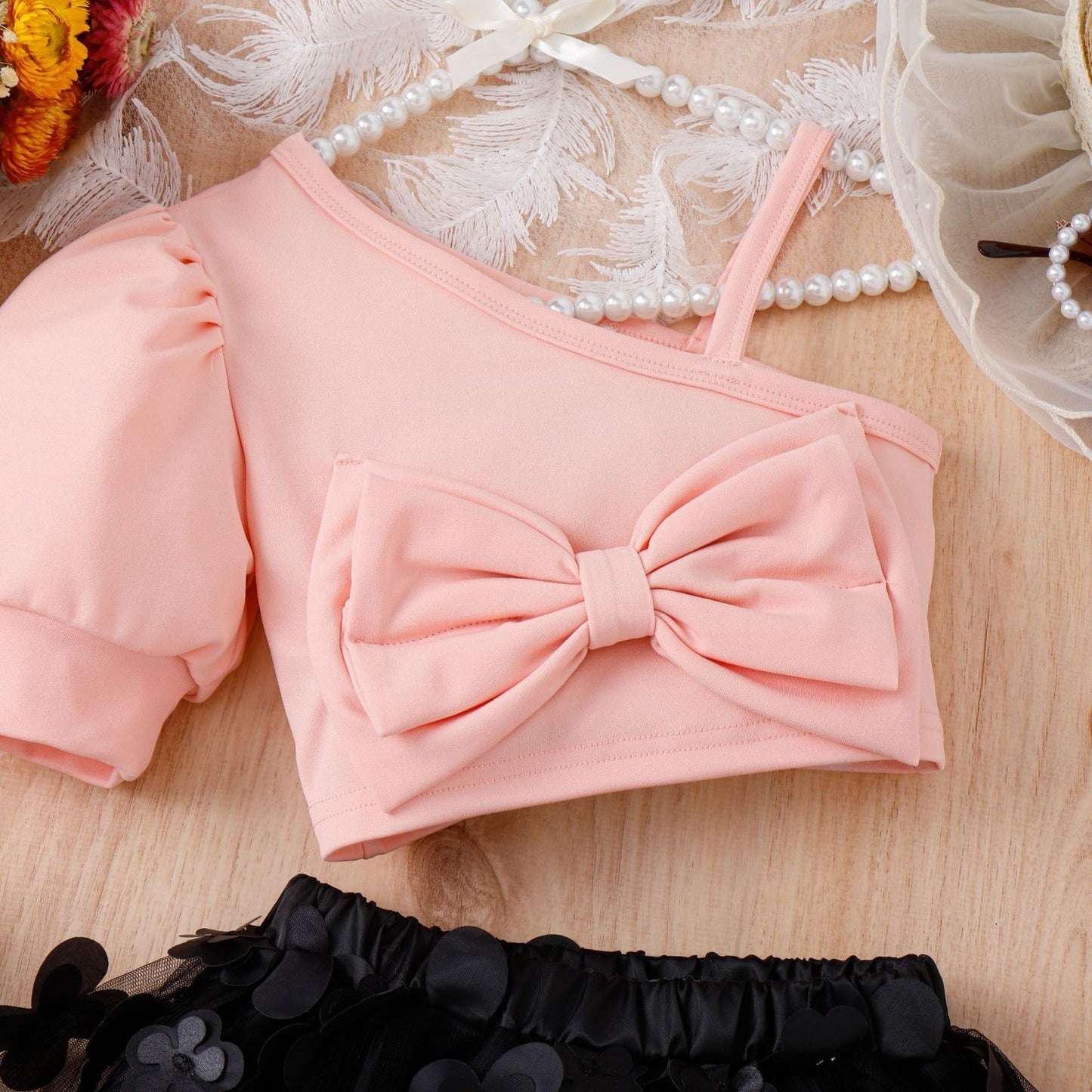 Conjunto de lazo de mariposa infantil