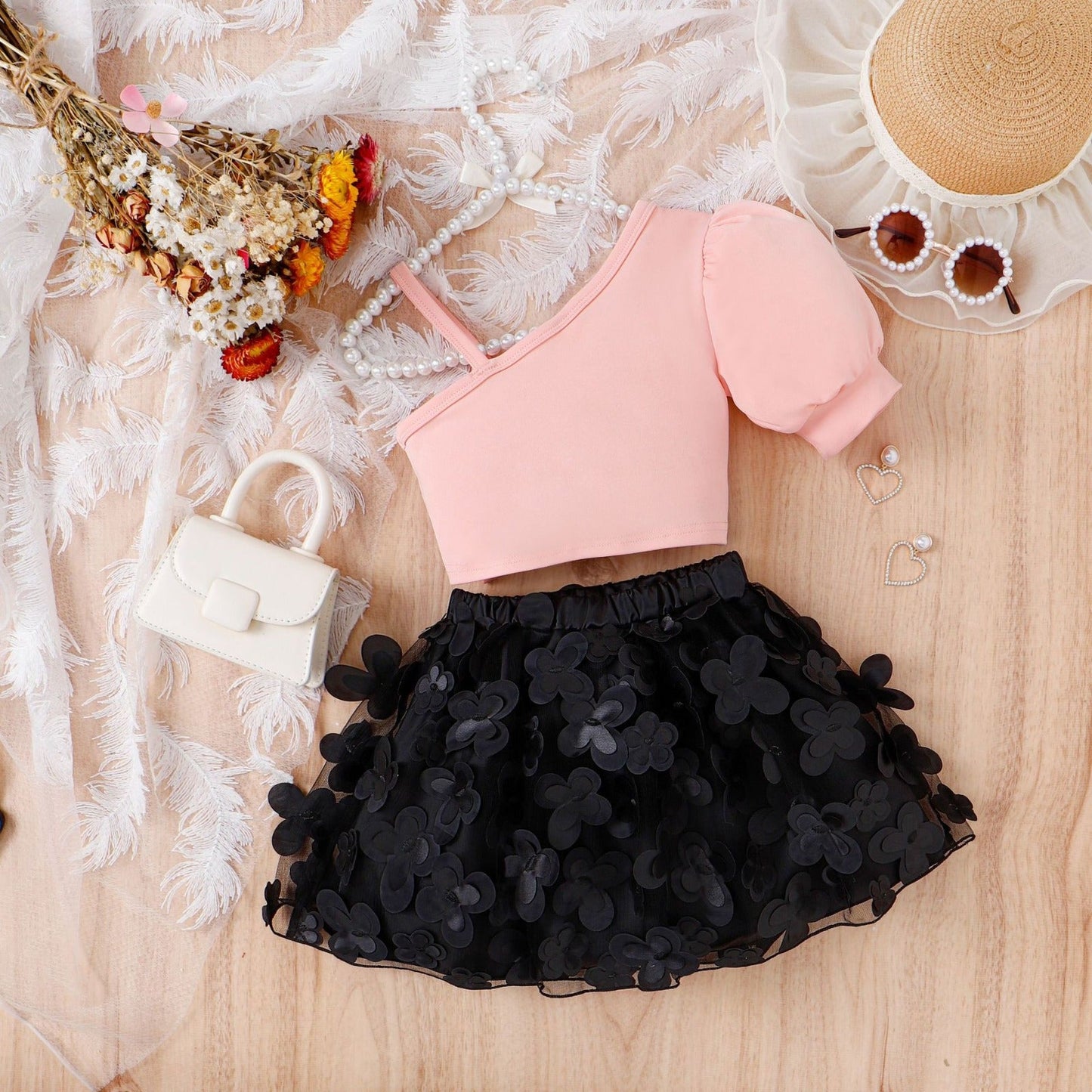 Conjunto de lazo de mariposa infantil