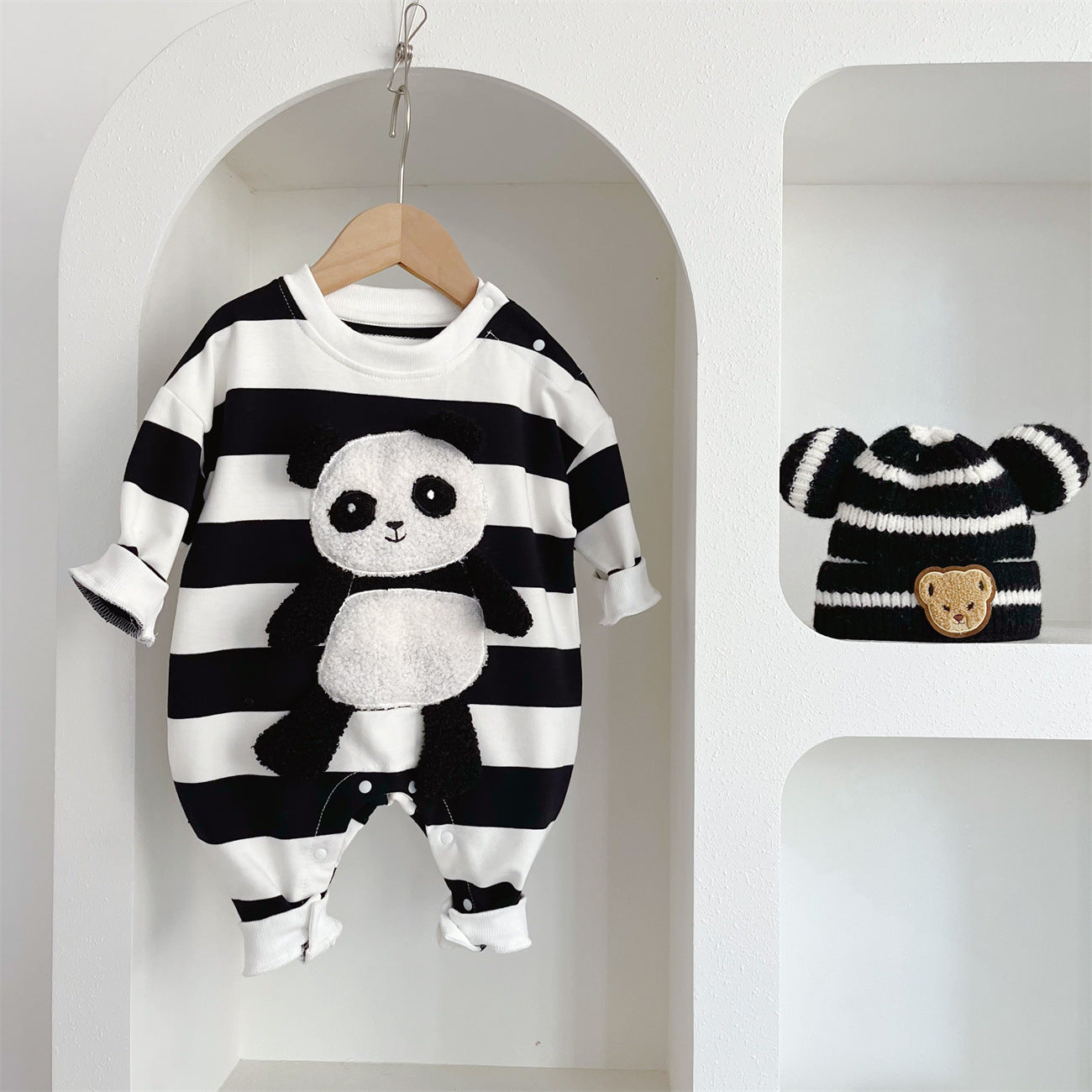 Mono infantil Pandinha + Gorro