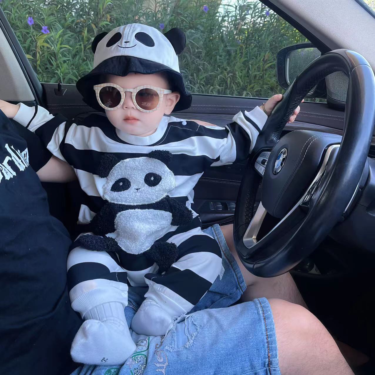 Mono infantil Pandinha + Gorro