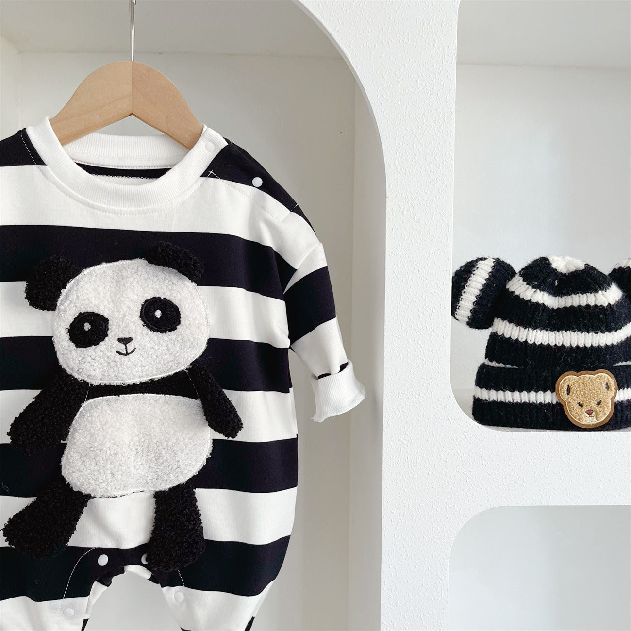 Mono infantil Pandinha + Gorro
