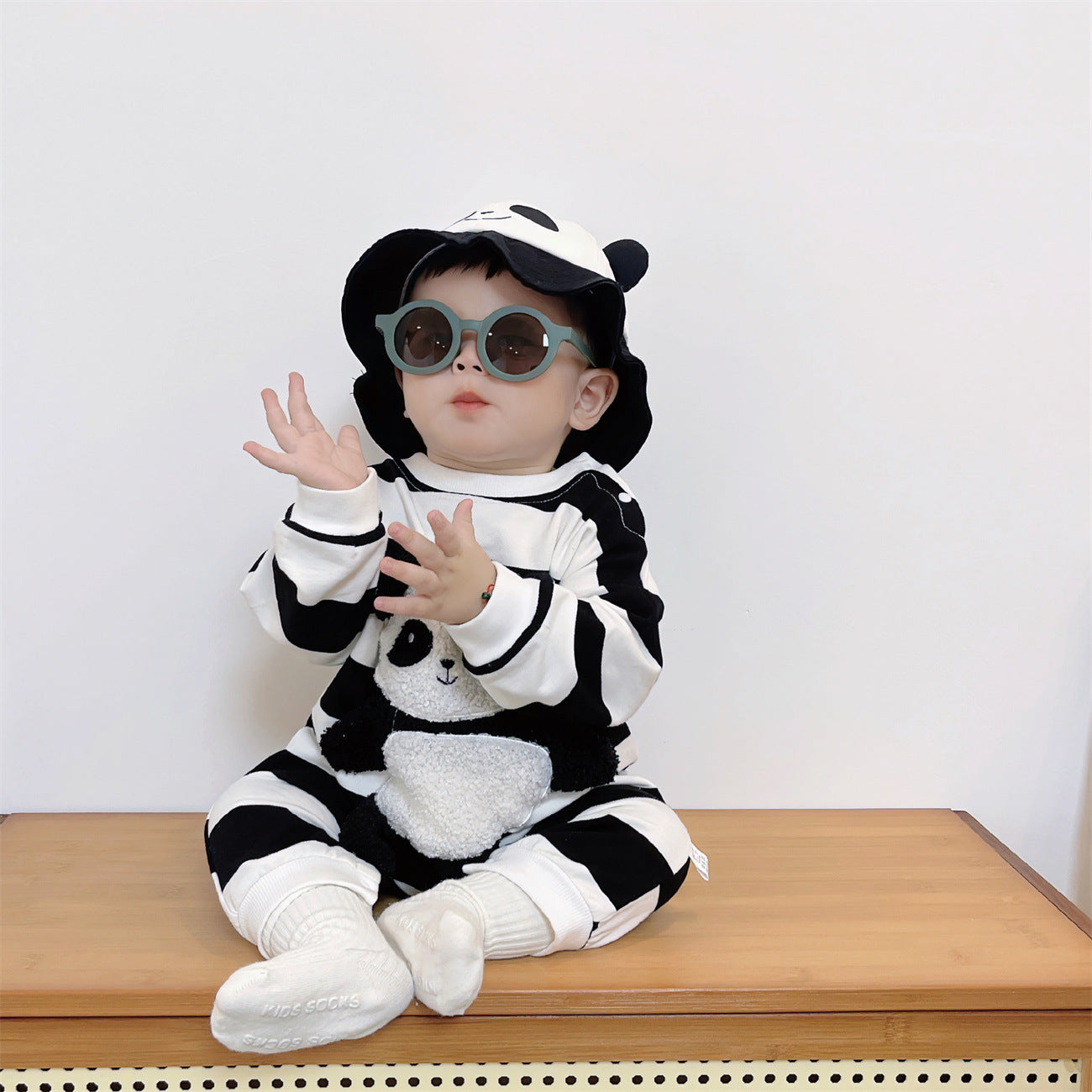 Mono infantil Pandinha + Gorro