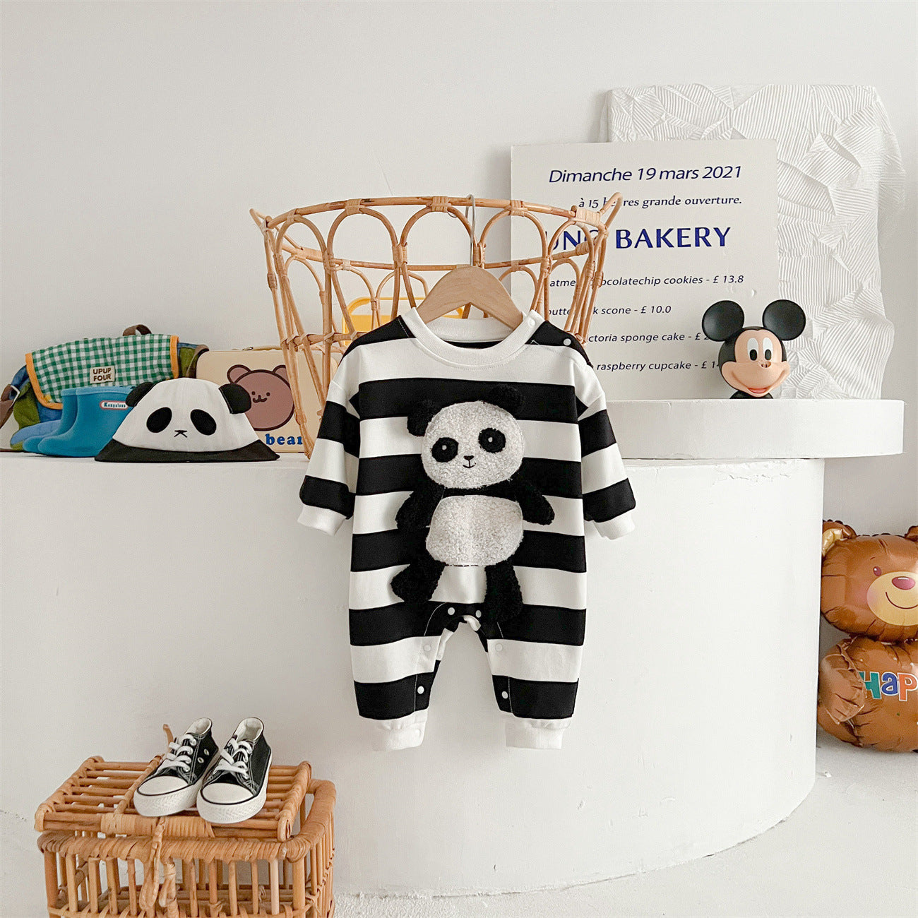 Mono infantil Pandinha + Gorro