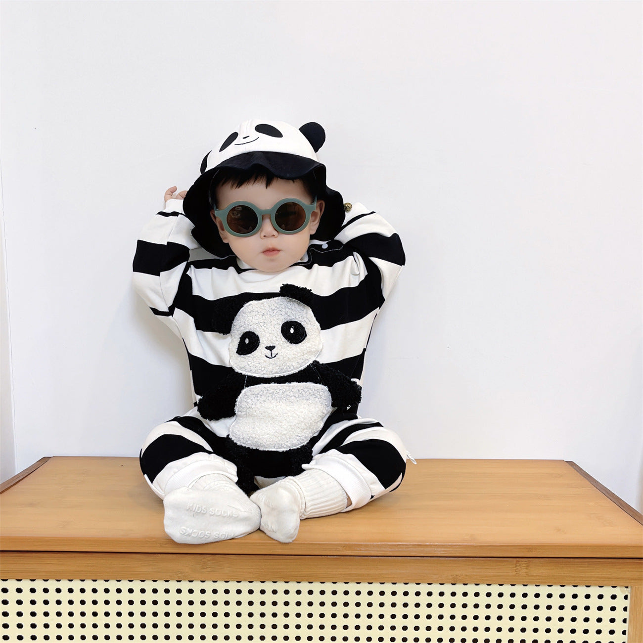 Mono infantil Pandinha + Gorro