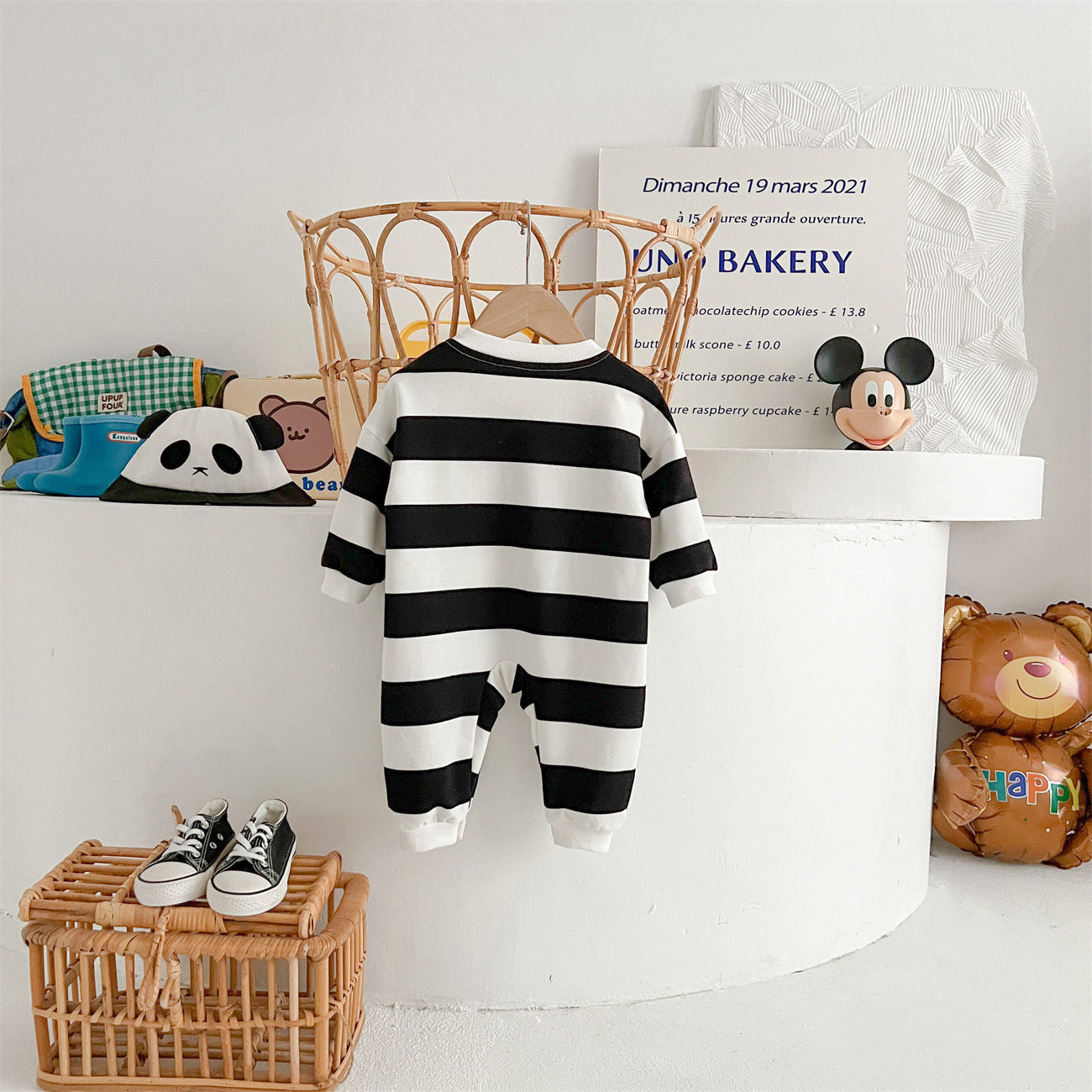 Mono infantil Pandinha + Gorro