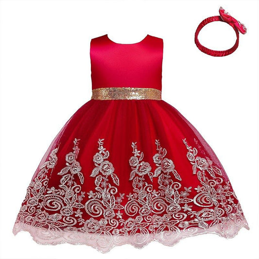 Vestido de fiesta infantil de lujo
