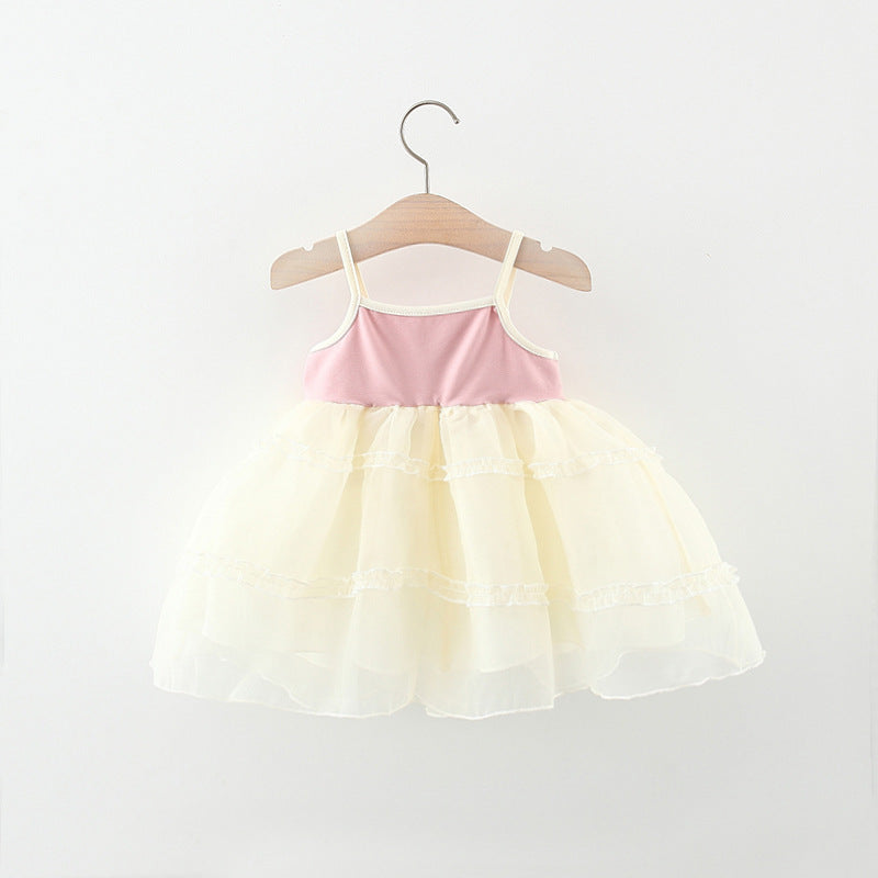 Vestido Infantil Tul Corazoncitos