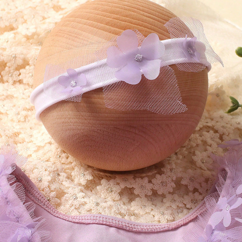 Body infantil de tul floral