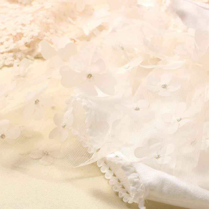 Body infantil de tul floral