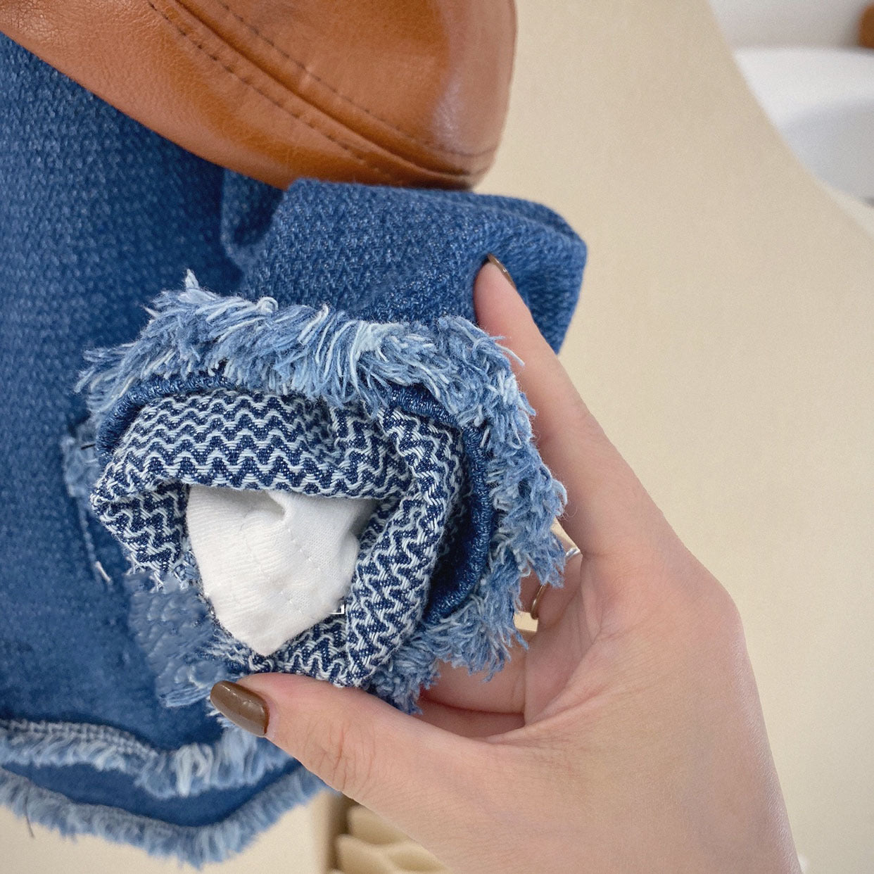 Conjunto de jeans deshilachados para niños