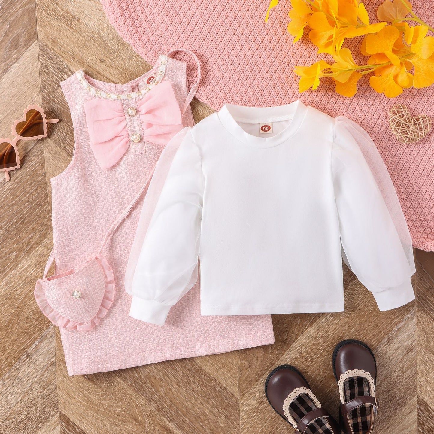 Conjunto Infantil Tweed 3 Piezas