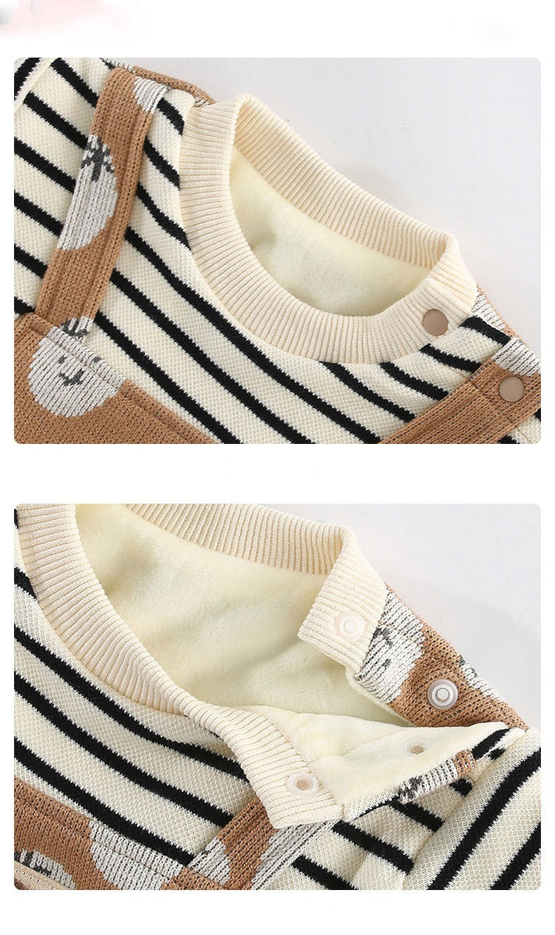 Mono de rayas faciales para niños