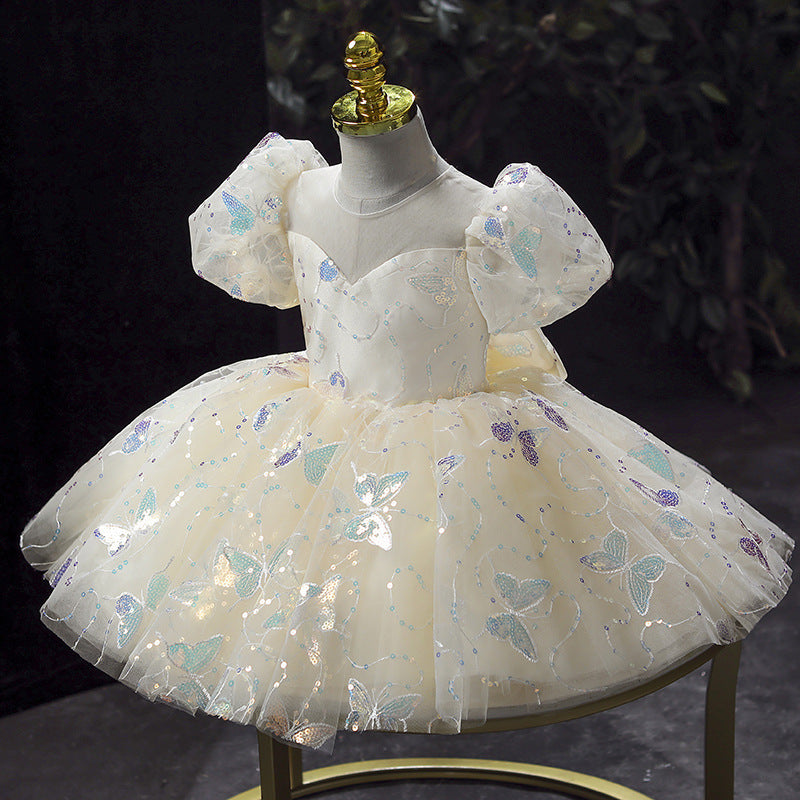 Vestido de fiesta infantil mariposa