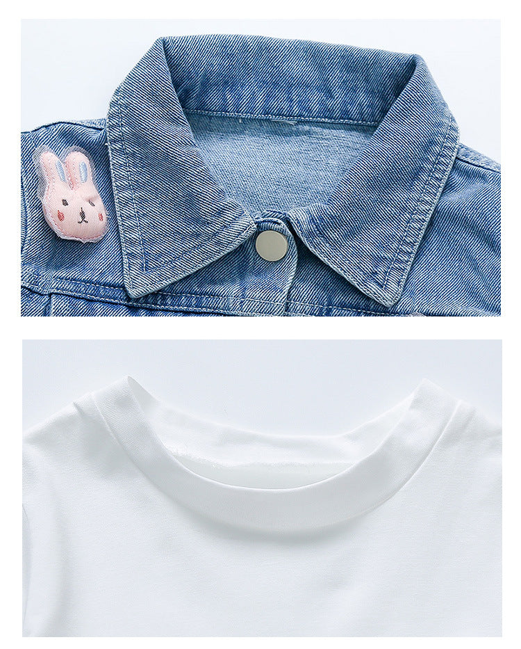 Vestido Tul Rosa + Chaqueta Conejita