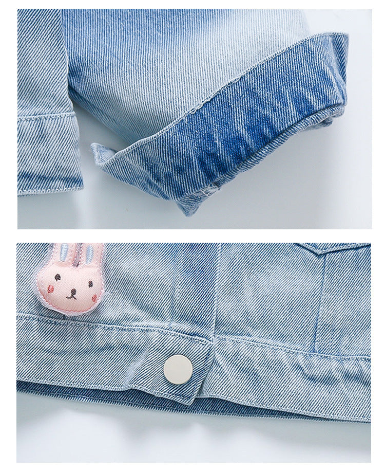 Vestido Tul Rosa + Chaqueta Conejita