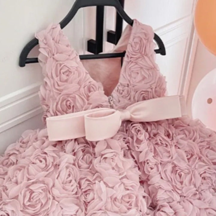 Vestido Infantil Rosas