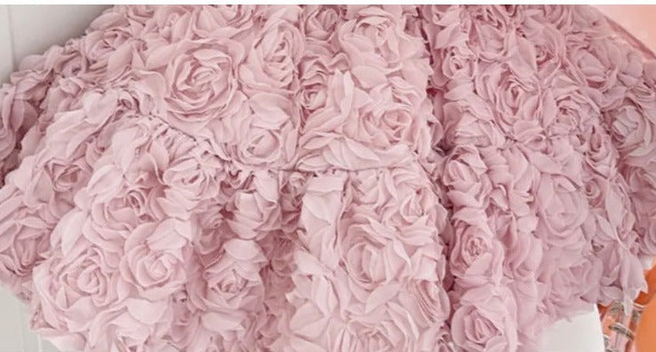 Vestido Infantil Rosas