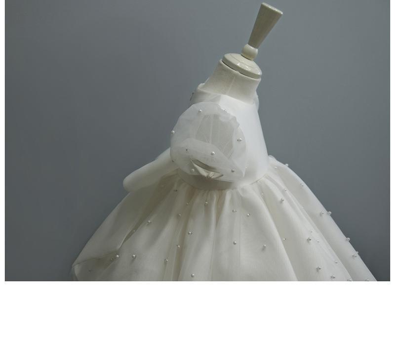 Vestido Infantil Perla Blanca