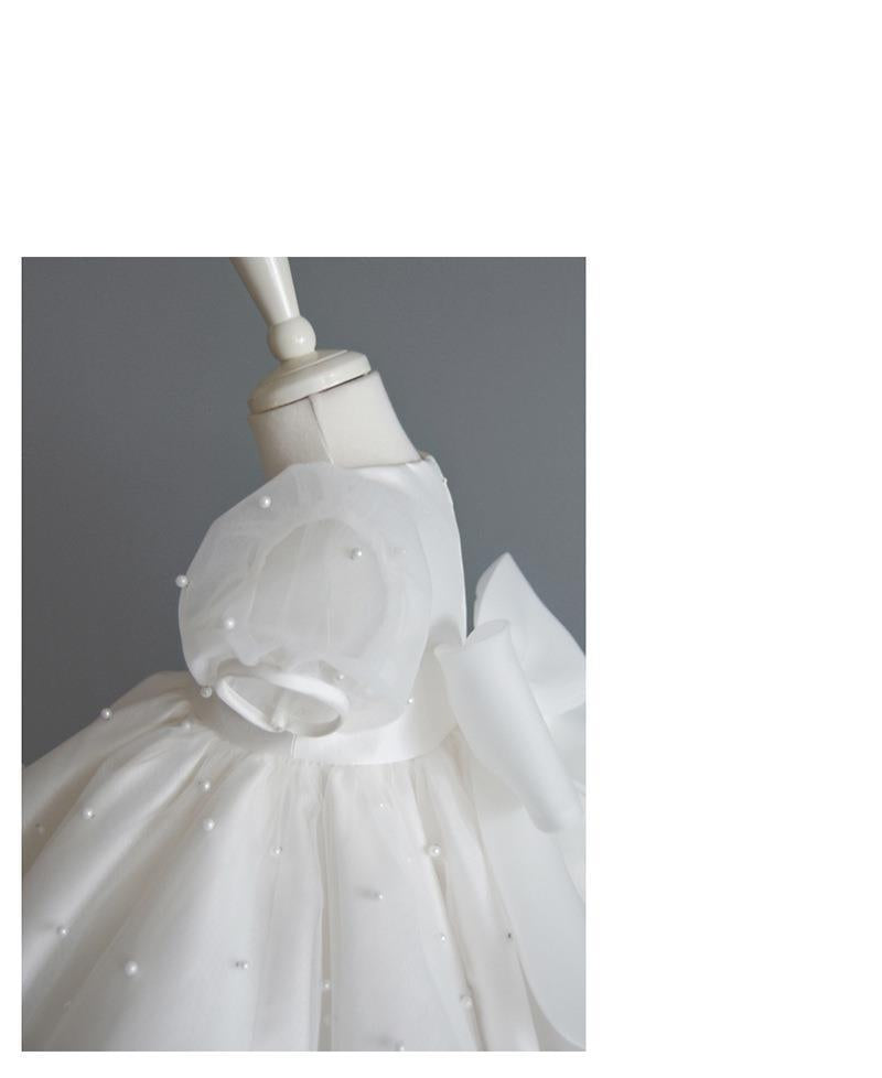 Vestido Infantil Perla Blanca