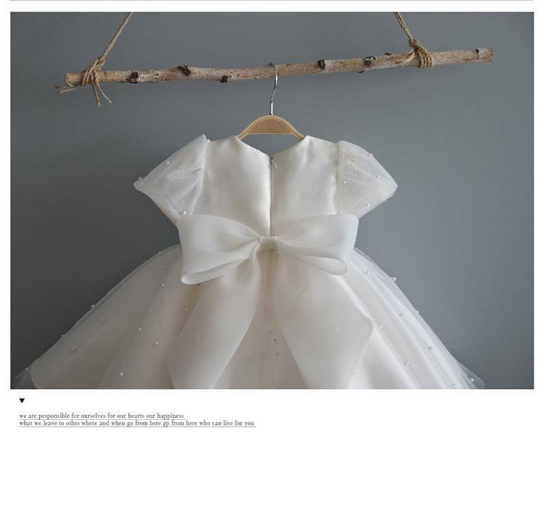 Vestido Infantil Perla Blanca